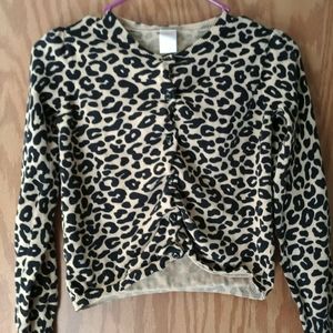 Gymboree Leopard Print Cardigan